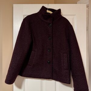 Sam Edelman stand collar Burgundy Boucher  Coat